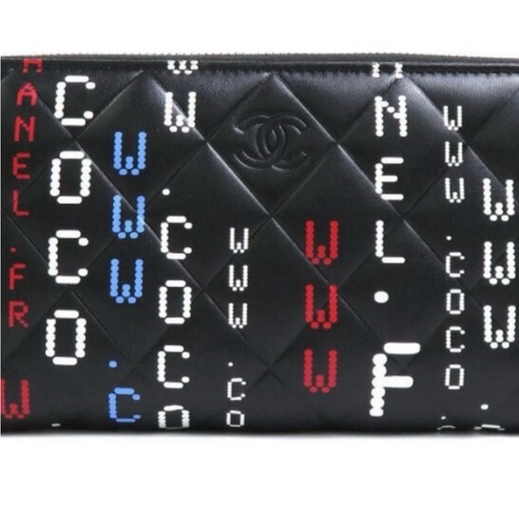 Authentic chanel zip around long zipper wallet. Multicolor lambskin leather - Picture 2 of 8